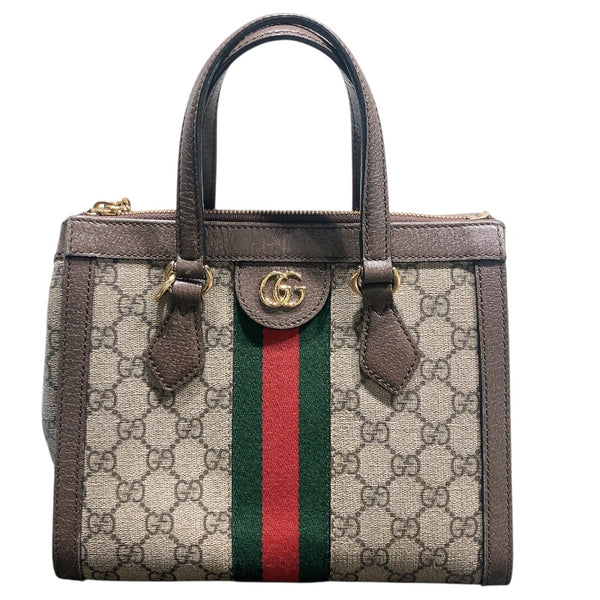 グッチ GUCCI オフィディアスモールトートバッグ 547551 ブラウン　ゴールド金具 GGスプリーム レディース ショルダーバッグ