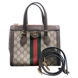 グッチ GUCCI オフィディアスモールトートバッグ 547551 ブラウン　ゴールド金具 GGスプリーム レディース ショルダーバッグ