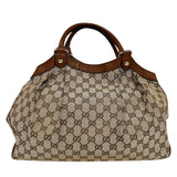 グッチ GUCCI スーキートートバッグ ブラウン GGキャンバス ハンドバッグ