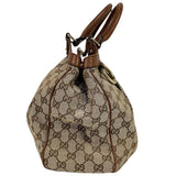 グッチ GUCCI スーキートートバッグ ブラウン GGキャンバス ハンドバッグ