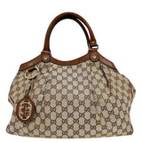 グッチ GUCCI スーキートートバッグ ブラウン GGキャンバス ハンドバッグ