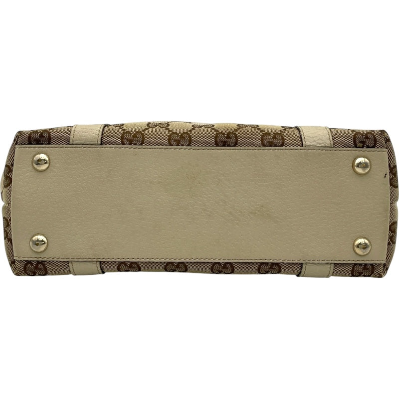 グッチ GUCCI GGキャンバスハンドバッグ 141471 ベージュ GGキャンバス  