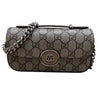 グッチ GUCCI ダブルG　プチチェーンバッグ 760194 ベージュ PVC レザー レディース ショルダーバッグ