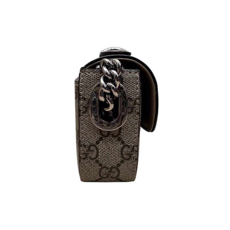 グッチ GUCCI ダブルG　プチチェーンバッグ 760194 ベージュ PVC レザー レディース ショルダーバッグ グッチ GUCCI ダブルG プチチェーンバッグ 760194 ベージュ PVC レザー