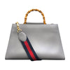 グッチ GUCCI バンブーハンドルハンドバッグ 453764 グレー レザー レディース ハンドバッグ