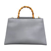 グッチ GUCCI バンブーハンドルハンドバッグ 453764 グレー レザー レディース ハンドバッグ
