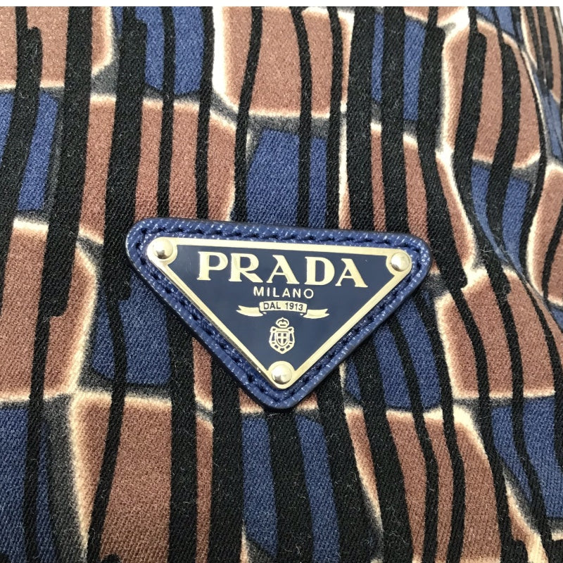 プラダ PRADA ポンディング トートバッグ B2052A ネイビー ナイロン