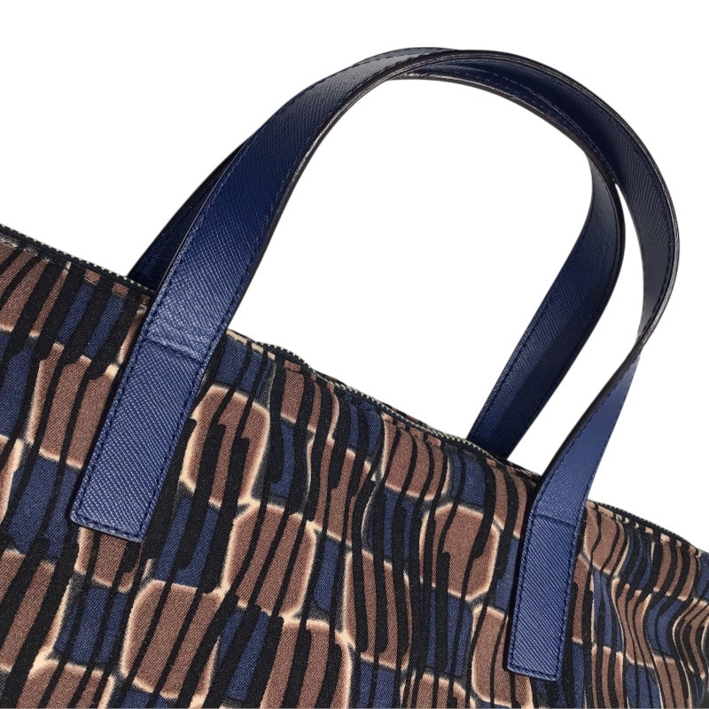 プラダ PRADA ポンディング トートバッグ B2052A ネイビー ナイロン