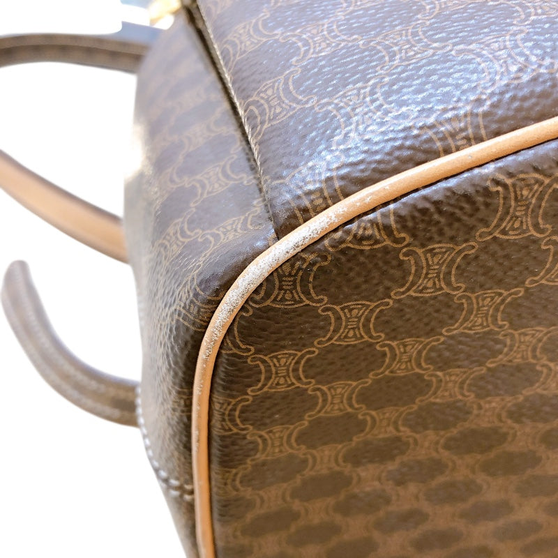 セリーヌ CELINE リュック・デイパック マカダム ダブルバックパック 2WAY ブラウン セリーヌ CELINE マカダムバックパック ブラウン PVC レディース