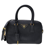 プラダ PRADA サフィアーノ ハンドバッグ 1BB113 ブラック ゴールド金具 レディース ハンドバッグ ショルダーバッグ