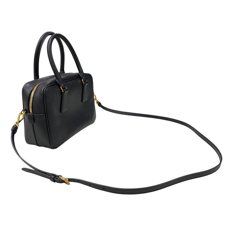 プラダ PRADA サフィアーノ ハンドバッグ 1BB113 ブラック ゴールド金具 レディース ハンドバッグ ショルダーバッグ