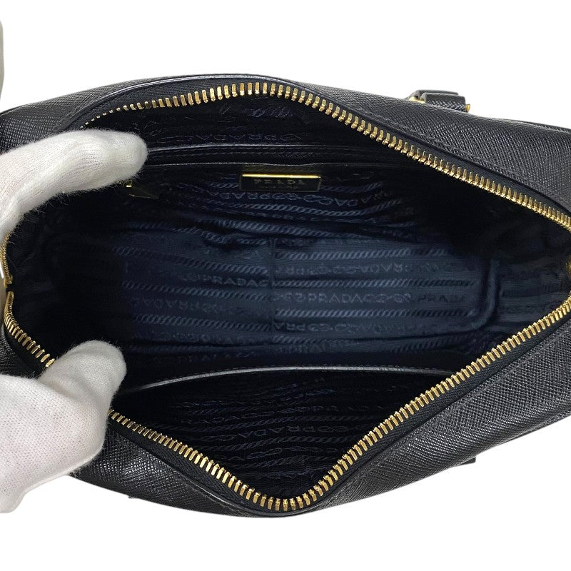 プラダ PRADA サフィアーノ ハンドバッグ 1BB113 ブラック ゴールド金具 レディース ハンドバッグ ショルダーバッグ