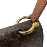 セリーヌ CELINE マカダム柄 トップハンドルバッグ ブラウン PVC レディース ハンドバッグ