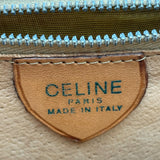 セリーヌ CELINE マカダム柄 トップハンドルバッグ ブラウン PVC レディース ハンドバッグ