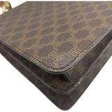 セリーヌ CELINE マカダム柄 トップハンドルバッグ ブラウン PVC レディース ハンドバッグ