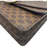 セリーヌ CELINE マカダム柄 トップハンドルバッグ ブラウン PVC レディース ハンドバッグ