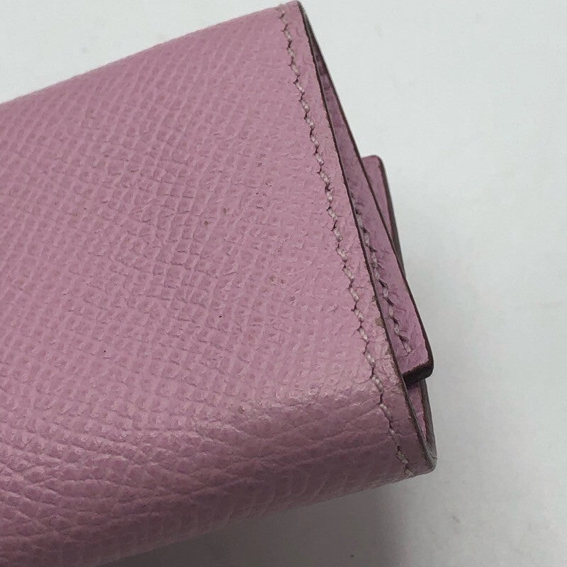 エルメス HERMES ベアン4連キーケース U刻 モーヴシルベストル×SV金具 エプソン レディース キーケース