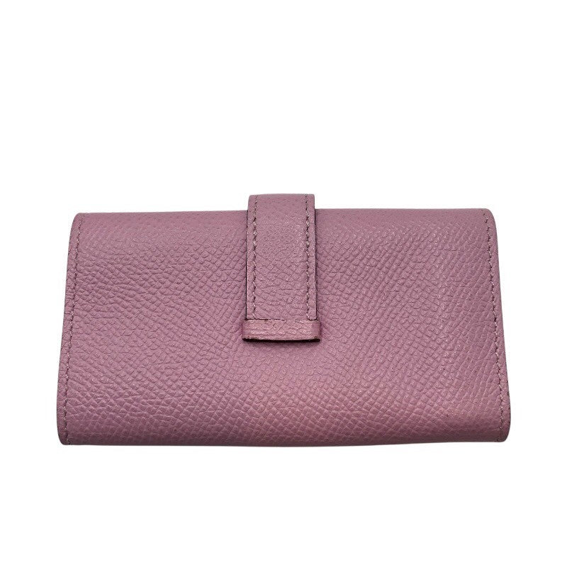 エルメス HERMES ベアン4連キーケース U刻 モーヴシルベストル×SV金具 エプソン レディース キーケース