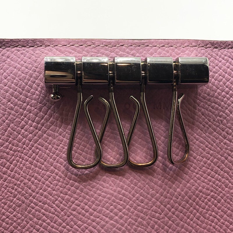 エルメス HERMES ベアン4連キーケース U刻 モーヴシルベストル×SV金具 エプソン レディース キーケース