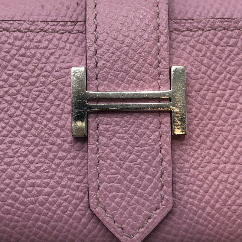 エルメス HERMES ベアン4連キーケース U刻 モーヴシルベストル×SV金具 エプソン レディース キーケース