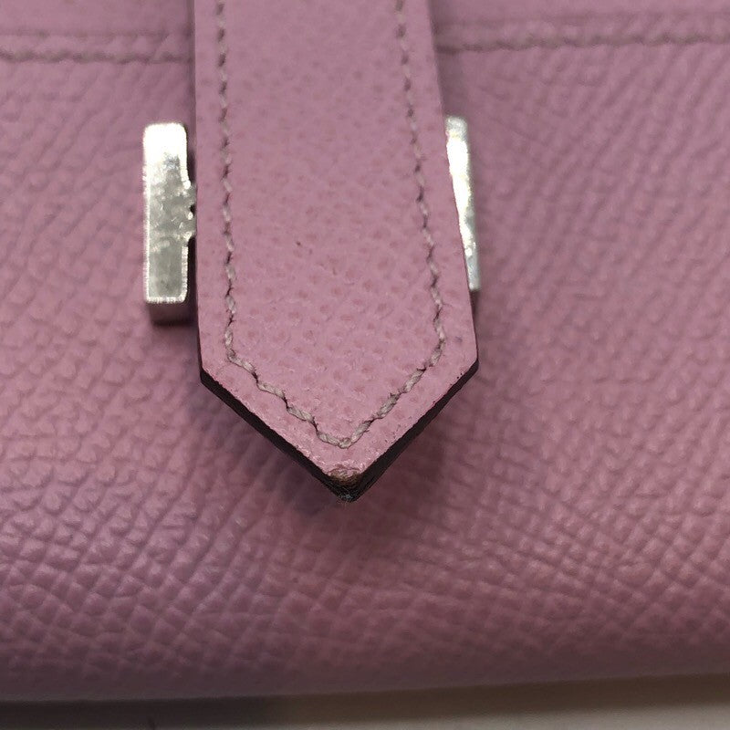 エルメス HERMES ベアン4連キーケース U刻 モーヴシルベストル×SV金具 エプソン レディース キーケース