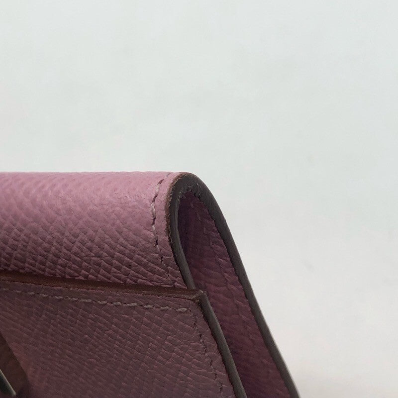 エルメス HERMES ベアン4連キーケース U刻 モーヴシルベストル×SV金具 エプソン レディース キーケース