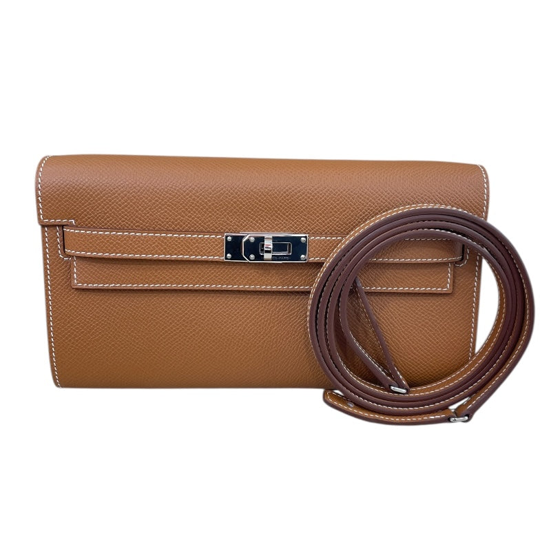 エルメス HERMES ケリートゥーゴー K刻印 ゴールド SV金具 エプソン レディース ショルダーバッグ