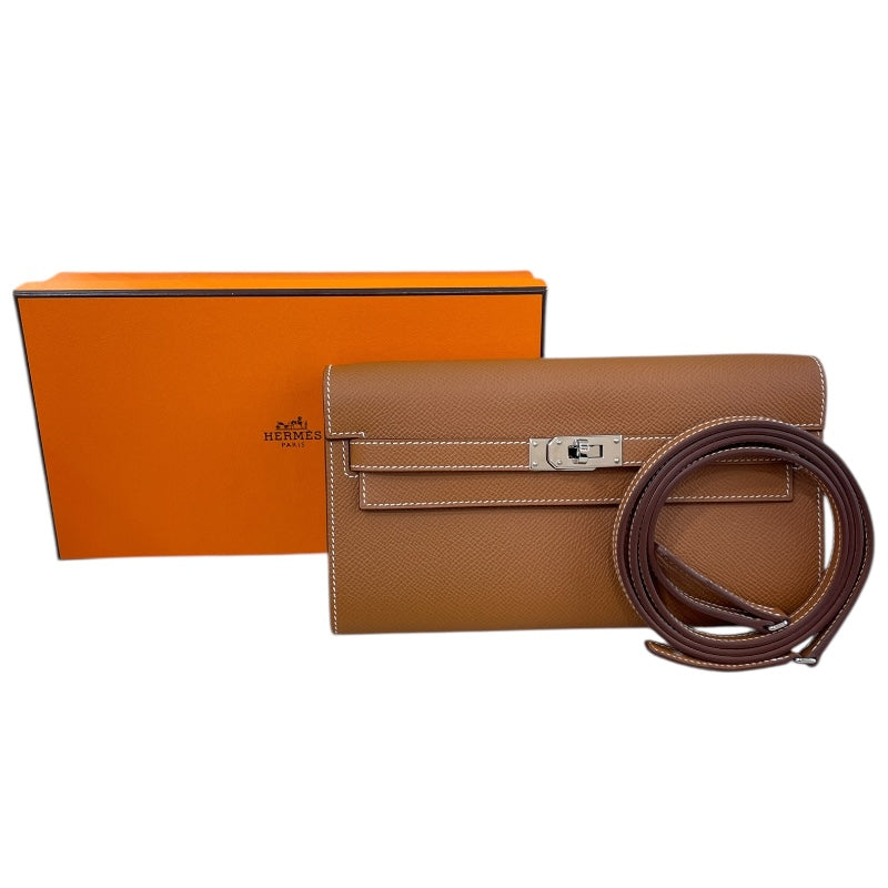 エルメス HERMES ケリートゥーゴー K刻印 ゴールド SV金具 エプソン レディース ショルダーバッグ