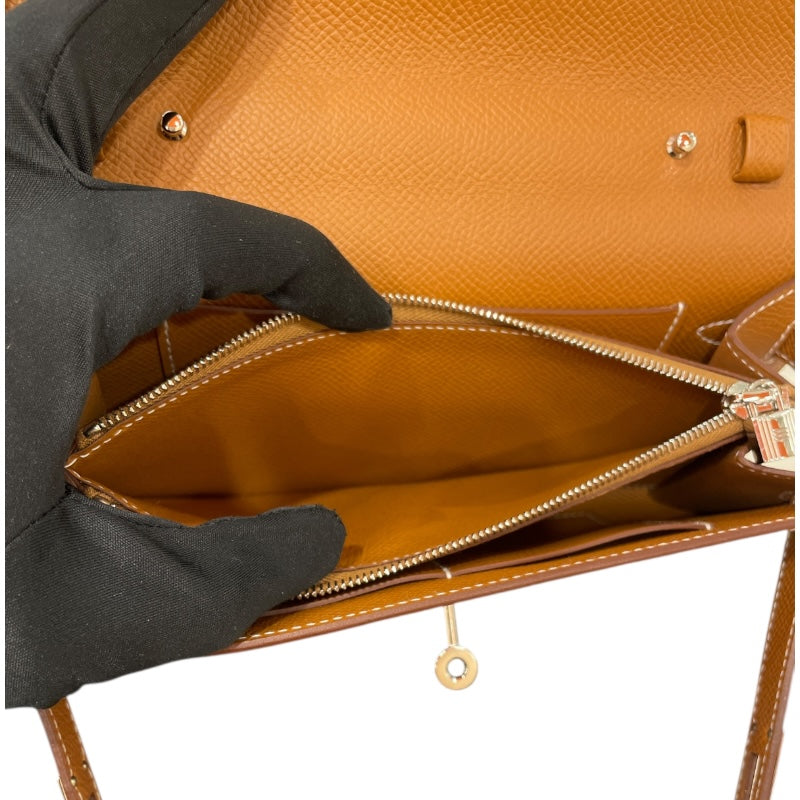 エルメス HERMES ケリートゥーゴー K刻印 ゴールド SV金具 エプソン レディース ショルダーバッグ