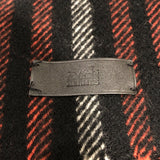 エルメス HERMES カシミヤ マフラー ブラック×レッド カシミヤ メンズ マフラー