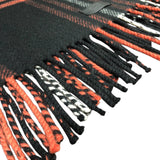 エルメス HERMES カシミヤ マフラー ブラック×レッド カシミヤ メンズ マフラー