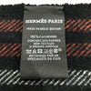 エルメス HERMES カシミヤ マフラー ブラック×レッド カシミヤ メンズ マフラー
