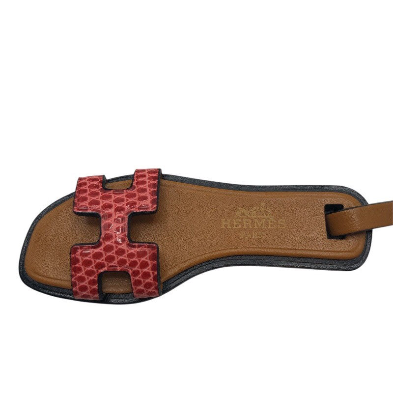 エルメス HERMES オランナノチャーム ブーケンビリア リザード・バトラー レディース ストラップ
