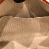 エルメス HERMES プリッドアブラック オレンジ トワル レディース ポーチ