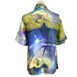 ロエベ LOEWE xハウルの動く城 星の子半袖シャツ SB44Y05X01 マルチカラー レーヨン レディース 半袖シャツ