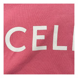 セリーヌ CELINE ロゴプリントルーズフーディーパーカー 2Y321670Q ピンク コットン メンズ パーカー