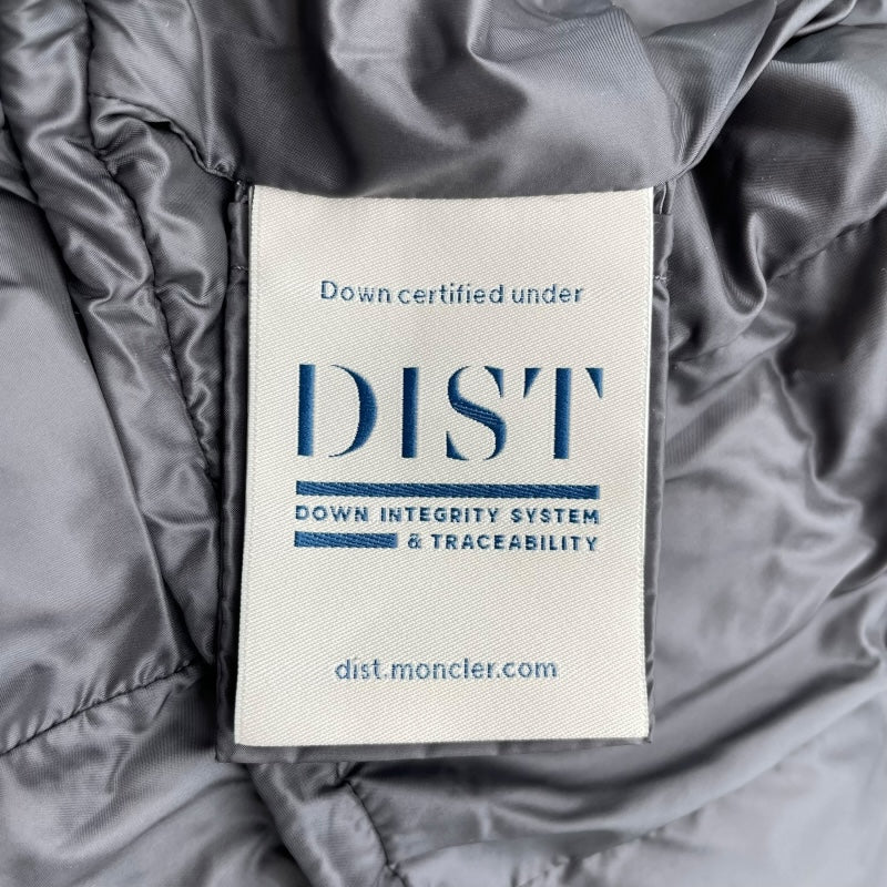 モンクレール MONCLER HERMIFUR ファー付ダウンコート D20934990015 グレー ナイロン レディース ダウンジャケット