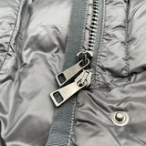 モンクレール MONCLER HERMIFUR ファー付ダウンコート D20934990015 グレー ナイロン レディース ダウンジャケット
