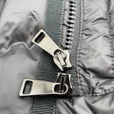モンクレール MONCLER HERMIFUR ファー付ダウンコート D20934990015 グレー ナイロン レディース ダウンジャケット