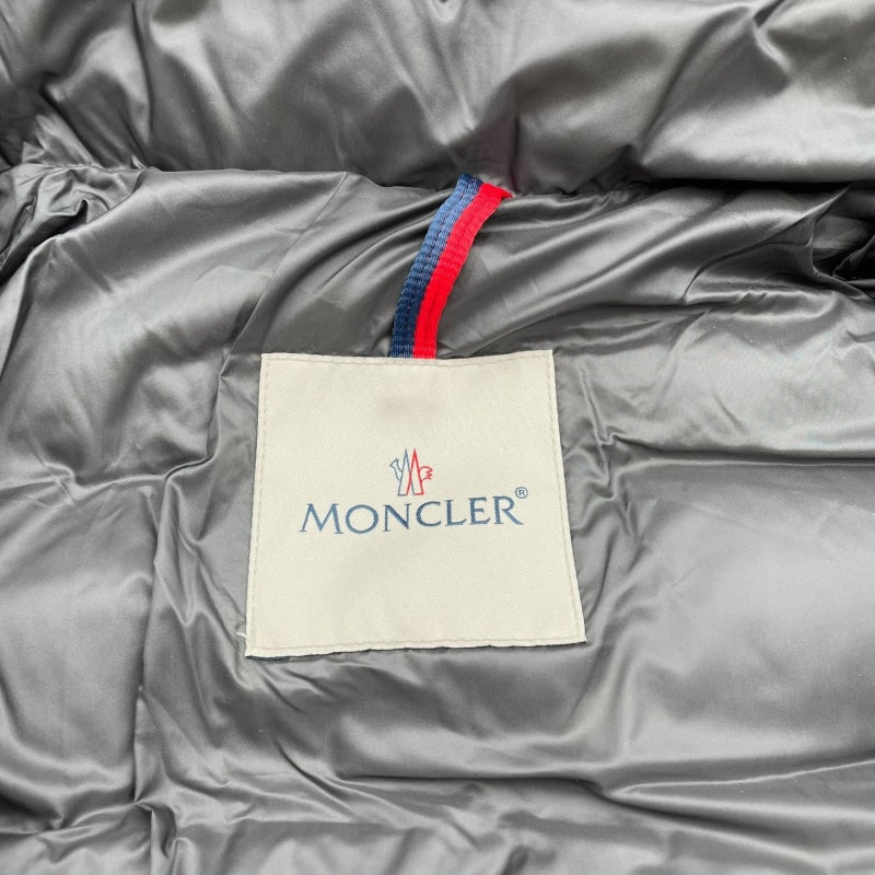 モンクレール MONCLER HERMIFUR ファー付ダウンコート D20934990015 グレー ナイロン レディース ダウンジャケット