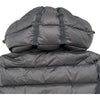 モンクレール MONCLER HERMIFUR ファー付ダウンコート D20934990015 グレー ナイロン レディース ダウンジャケット