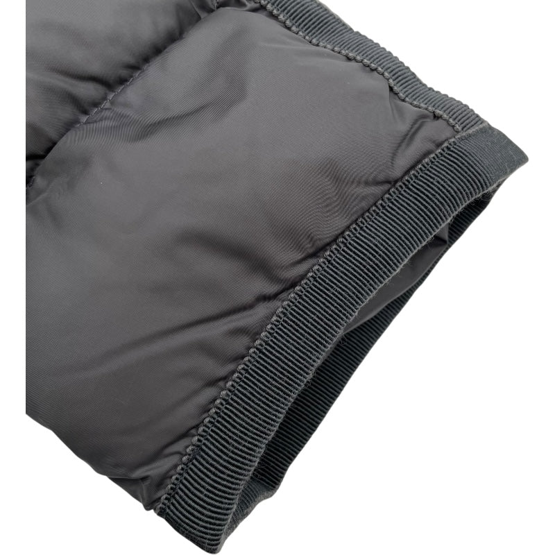 モンクレール MONCLER HERMIFUR ファー付ダウンコート D20934990015 グレー ナイロン レディース ダウンジャケット