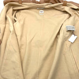 エルメス HERMES レザーベルト装飾カシミヤロングコート ベージュ キャメル レディース その他アウター