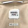 エルメス HERMES レザーベルト装飾カシミヤロングコート ベージュ キャメル レディース その他アウター