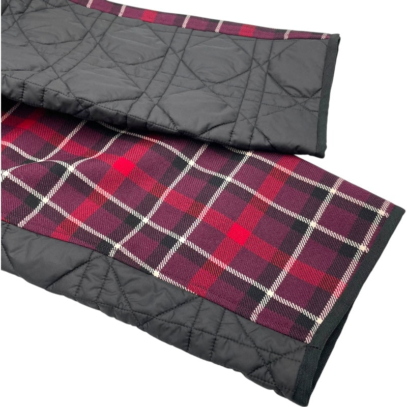 クリスチャン・ディオール Christian Dior チェック切替マクロカナージュジャケット 351C56A1463 ブラック/レッド ウール レディース その他アウター