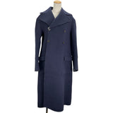 クリスチャン・ディオール Christian Dior オブリーク総柄ダブルフェイスロングコート 110M32A1375 ネイビー ウール レディース その他アウター