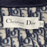 クリスチャン・ディオール Christian Dior オブリーク総柄ダブルフェイスロングコート 110M32A1375 ネイビー ウール レディース その他アウター