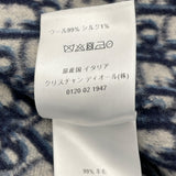 クリスチャン・ディオール Christian Dior オブリーク総柄ダブルフェイスロングコート 110M32A1375 ネイビー ウール レディース その他アウター