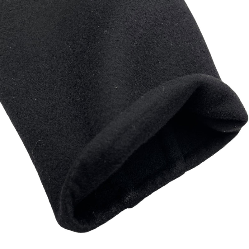 セリーヌ CELINE カシミヤ混ノーカラーコート ブラック 毛 レディース その他アウター