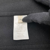 セリーヌ CELINE カシミヤ混ノーカラーコート ブラック 毛 レディース その他アウター